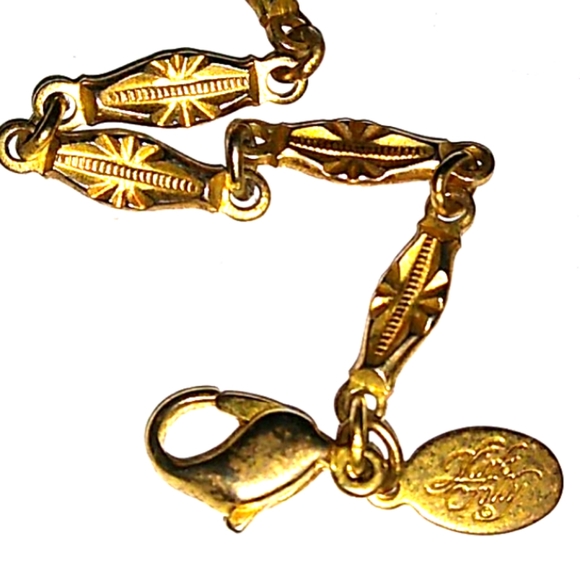 HTF KIRKS FOLLY Mythical Lion Necklace Aurora Borealis Crystal Dangles VINTAGE - Picture 6 of 16